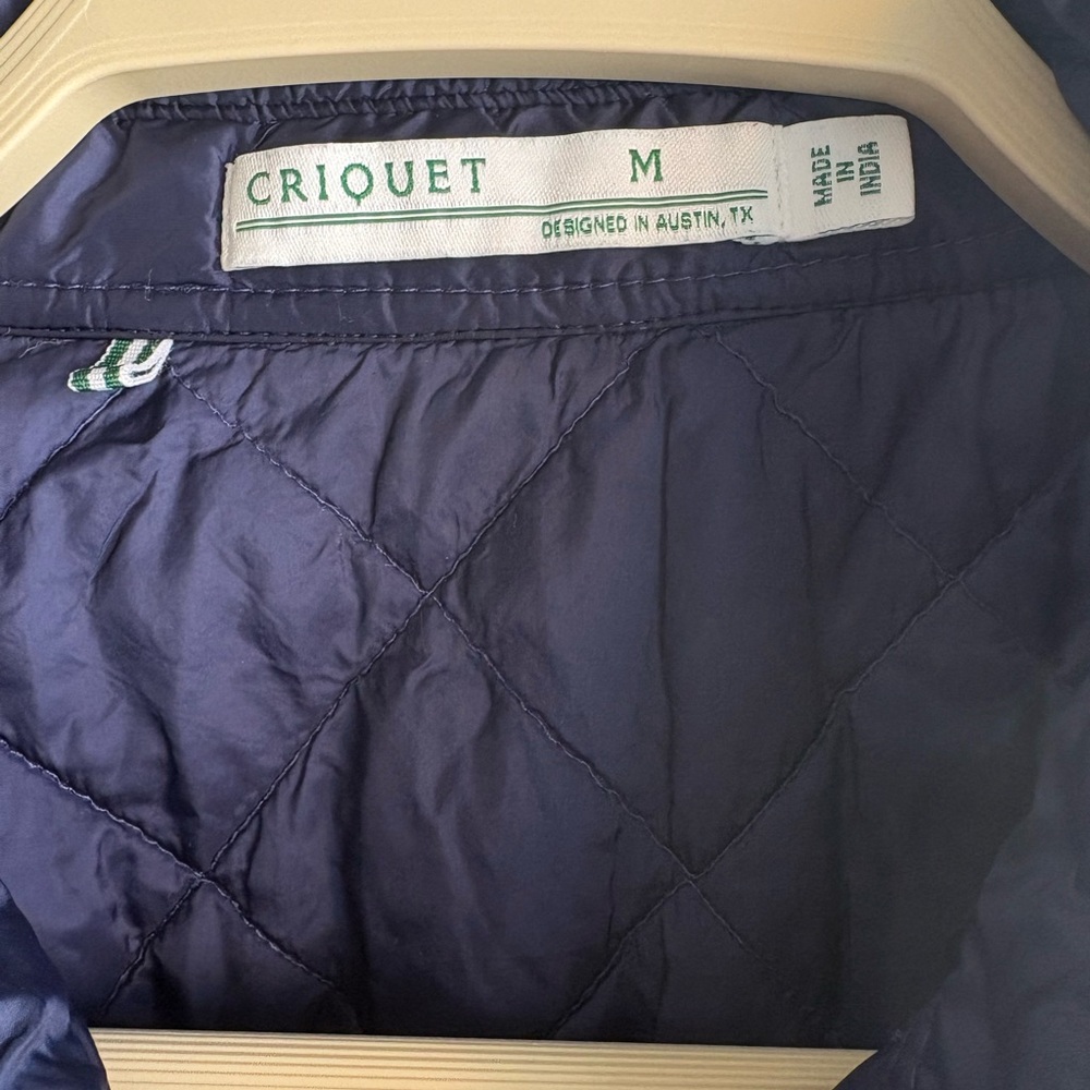 Criquet Men's Quilted Shirt Jacket - Deep Blue - Picture 3 of 10